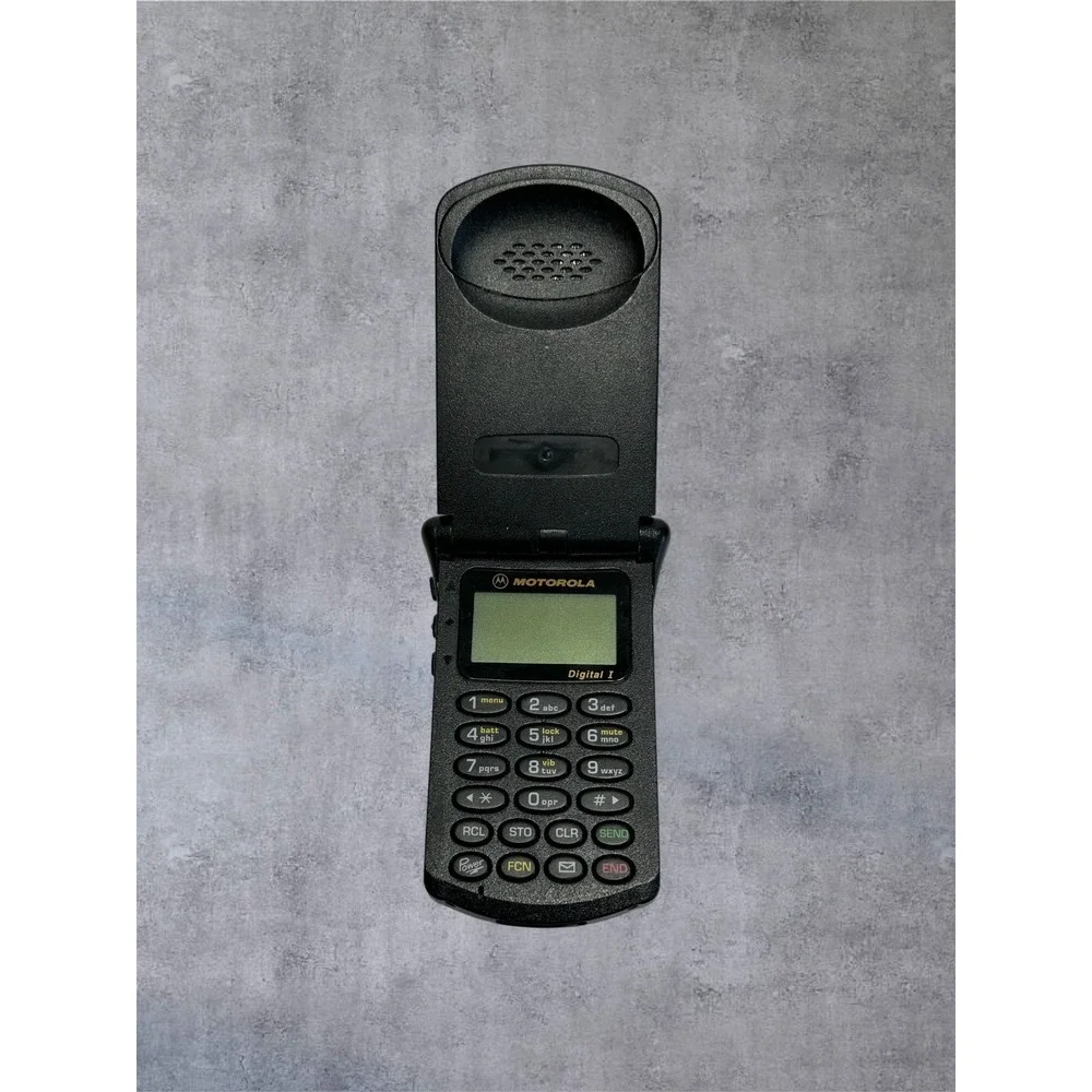 Vintage Motorola StarTAC Digital I Flip Phone Black Cell Phone / Untested As-Is